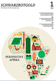 Magazin Schwarzrotgold 01/2021: Perspektive Afrika – jetzt online lesen!