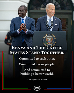 Belohnung für Rutos Diplomatie: Kenia zum „Hauptverbündeten“ der USA erhoben