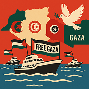 Afrikanischer Teil der Hilfsflottille nach Gaza: Algerien und Tunesien an vorderster Front, Marokko fehlt