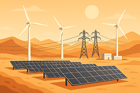 Erneuerbare Energien im Maghreb: Das Medlink-Projekt mit 10 GW, das Algerien, Tunesien und Europa verbindet