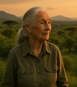 Zum Gedenken an Jane Goodall - eine Frau, die in Afrika ihre Bestimmung fand