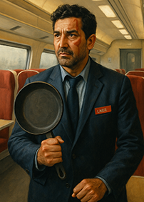 Samir Zitouni, algerischer Eisenbahner, wird in England zum Nationalhelden