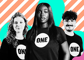 Du bist zwischen 18 und 30? Dann werde ONE-Jugendbotschafter*in 2026!