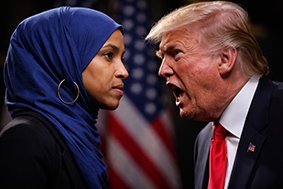 Wenn der US-Präsident sich auf eine schutzlose Frau somalischer Herkunft einschießt