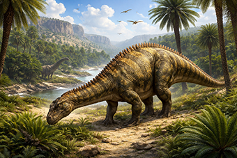 Marokko: außergewöhnliche Entdeckung eines neuen pflanzenfressenden Dinosauriers, der über 100 Millionen Jahre alt ist