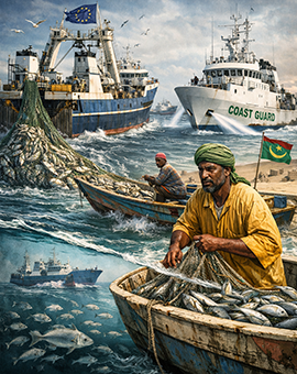 Lesetipp/Migazin: Europas Fangflotten - Mauretaniens Kampf gegen Überfischung